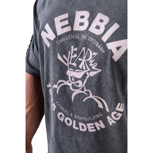 Tricou pentru bărbați Nebbia NEBBIA x OLYMPIA Washed Oversized T-Shirt GOLDEN AGE 790 black