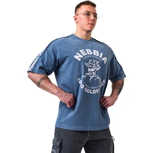 Tricou pentru bărbați Nebbia NEBBIA x OLYMPIA Washed Oversized T-Shirt GOLDEN AGE 790 blue