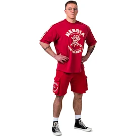 Tricou pentru bărbați Nebbia NEBBIA x OLYMPIA Washed Oversized T-Shirt GOLDEN AGE 790 red