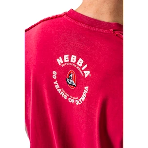 Tricou pentru bărbați Nebbia NEBBIA x OLYMPIA Washed Oversized T-Shirt GOLDEN AGE 790 red
