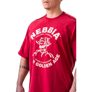 Tricou pentru bărbați Nebbia NEBBIA x OLYMPIA Washed Oversized T-Shirt GOLDEN AGE 790 red