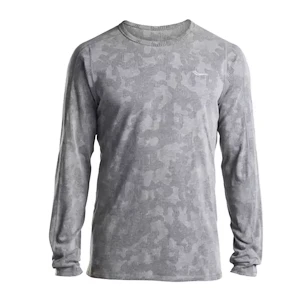 Tricou pentru bărbați Saucony  Negative-Splt Jacquard LS grey S