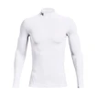 Tricou pentru bărbați Under Armour  ColdGear Armour Comp Mock White XL