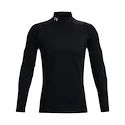 Tricou pentru bărbați Under Armour ColdGear Fitted Mock Black