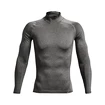 Tricou pentru bărbați Under Armour  HeatGear Armour Comp Mock LS Gray