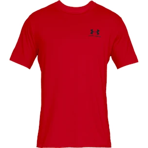 Tricou pentru bărbați Under Armour  Sportstyle Left Chest SS Red