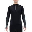 Tricou pentru bărbați UYN  Running Exceleration Shirt LS Zip Up Black XL