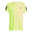 Tricou pentru copii adidas  B Club 3 Stripes Tee Lucid Lemon