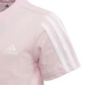 Tricou pentru copii adidas  Essentials 3-Stripes Clear Pink