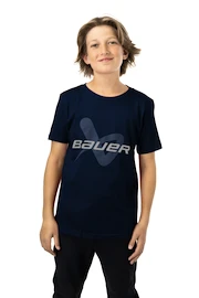 Tricou pentru copii Bauer Core SS Lockup Tee Navy