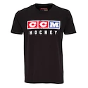 Tricou pentru copii CCM Vintage Fall SS Tee Black M