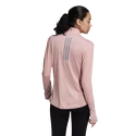 Tricou pentru femei adidas Own The Run 1/2 Zip Wonder Mauve