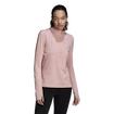 Tricou pentru femei adidas Own The Run 1/2 Zip Wonder Mauve L