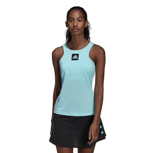 Tricou pentru femei adidas  Paris Y-Tank Primeblue Aqua M