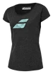 Tricou pentru femei Babolat  Exercise Flag Tee Women Black Heather