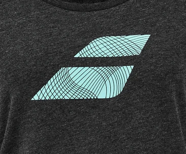 Tricou pentru femei Babolat  Exercise Flag Tee Women Black Heather L