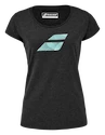 Tricou pentru femei Babolat  Exercise Flag Tee Women Black Heather L
