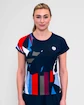 Tricou pentru femei BIDI BADU  New York 2024 Capsleeve Dark Blue/Red