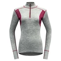 Tricou pentru femei Devold  Hiking Woman Half Zip Neck