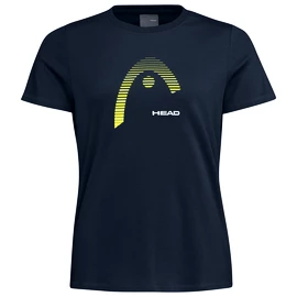 Tricou pentru femei Head Club Lara T-Shirt Women Dark Blue/Yellow