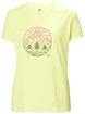 Tricou pentru femei Helly Hansen  Skog Recycled Graphic Tee Fadded Yallow