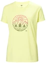 Tricou pentru femei Helly Hansen  Skog Recycled Graphic Tee Fadded Yallow