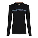 Tricou pentru femei Icebreaker Merino 200 Oasis LS Crewe Mountain Pulse Black M