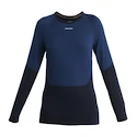 Tricou pentru femei Icebreaker Merino 200 Sonebula LS Crewe Mid Navy/Royal Navy/Snow/Cb XL