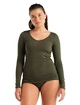 Tricou pentru femei Icebreaker  W Siren LS Sweetheart LODEN