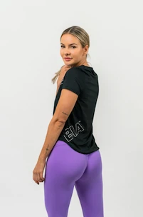 Tricou pentru femei Nebbia  FIT Activewear Functional T-shirt with Short Sleeves black XS