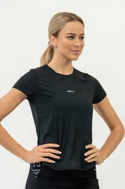 Tricou pentru femei Nebbia FIT Activewear T-Shirt “Airy” with Reflective Logo 438 black