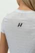 Tricou pentru femei Nebbia  FIT Activewear T-Shirt “Airy” with Reflective Logo 438 white