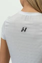 Tricou pentru femei Nebbia  FIT Activewear T-Shirt “Airy” with Reflective Logo 438 white