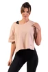 Tricou pentru femei Nebbia  Organic Cotton Loose Fit “The Minimalist” Crop Top 417 salmon