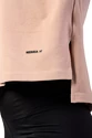 Tricou pentru femei Nebbia  Organic Cotton Loose Fit “The Minimalist” Crop Top 417 salmon