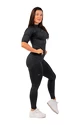 Tricou pentru femei Nebbia  Python SnakeSkin Mid Sleeve T-shirt 416 black