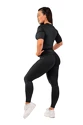 Tricou pentru femei Nebbia  Python SnakeSkin Mid Sleeve T-shirt 416 black