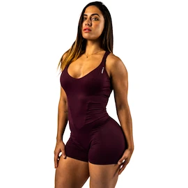 Tricou pentru femei Nebbia STRONG BEAUTY Body-Enhancing Workout Jumpsuit 427 dark red