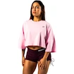 Tricou pentru femei Nebbia STRONG BEAUTY Oversized Cropped Tee JUST FLOW 431 pink