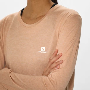 Tricou pentru femei Salomon  Agile LS Tee Sirocco