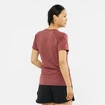 Tricou pentru femei Salomon  Cross Run Graphic Tee Cabernet