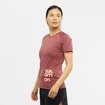 Tricou pentru femei Salomon  Cross Run Graphic Tee Cabernet