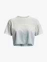 Tricou pentru femei Under Armour  DIP DYE CROP SS-GRY