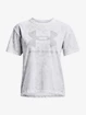 Tricou pentru femei Under Armour  LOGO AOP HEAVYWEIGHT SS-WHT