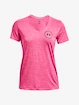 Tricou pentru femei Under Armour  Tech Twist LC Crest SSV-PNK