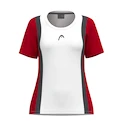 Tricou pentru fete Head  CLUB 25 Tech T-Shirt Girls Red/White 128 cm
