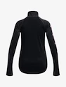 Tricou pentru fete Under Armour  Tech Graphic 1/2 Zip -BLK