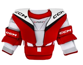 Vestă de hochei pentru portar CCM YTflex 3 White/Red Youth